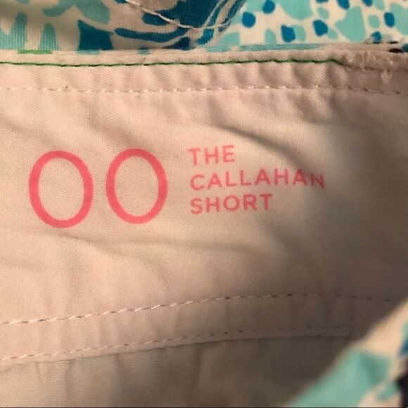 Lilly Pulitzer Blue White Callahan Shorts Sz 00 - Picture 5 of 6